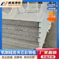 硅巖夾芯潔凈板 工廠車間吊頂用阻燃防火保溫板 機制硅巖凈化板