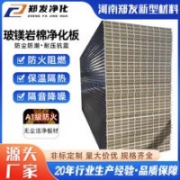 彩鋼巖棉夾心板 車(chē)間隔斷隔墻用防火阻燃板a1級(jí) 雙玻鎂巖棉彩鋼板
